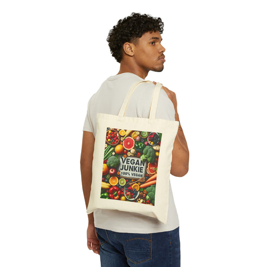 100% Vegan Cotton Canvas Tote Bag
